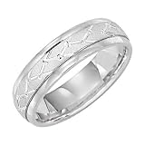 Platinum Men's Weave Wedding Band