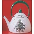 Nikko Ceramics 201-31209 Christmas Enamelware 48 oz. Tea Kettle