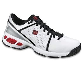 Wilson Tour Contender Mens Tennis Shoe - White Black Red by Wilson