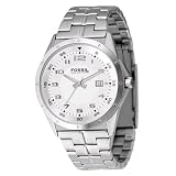 Fossil Men's AM4102 Stainless Steel Bracelet Silver Analog Dial Watch