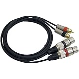 Pyle PPRC-X05 Dual 5ft. Professional Audio Link Cable XLR Female to RCA Male