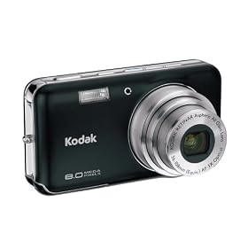 Kodak EasyShare V803 8MP Digital Camera with 3x Optical Zoom (Midnight Black)