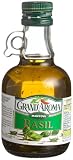Grand'aroma Basil Extra Virgin Olive Oil, 8.5-Ounce Bottles (Pack of 3)