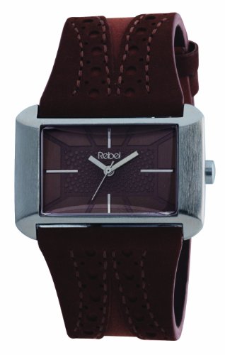 Rebel Damen-Armbanduhr Analog Formgeh&auml;use braun REB2001