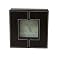 Faux Leather Clock - Brown