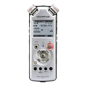 Olympus LS-11 Linear PCM Recorder - Digital voice recorder + Remote Control - flash 8 GB - WMA, MP3 - silver