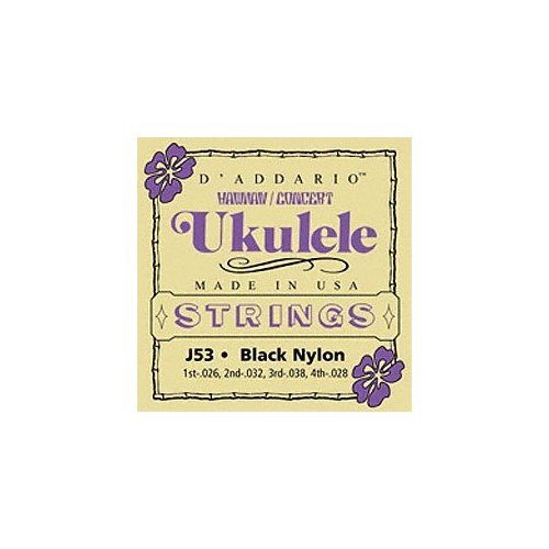 MusicalInstruments: D'Addario Set Hawaii Uke Black Nylon