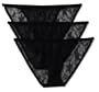 Calvin Klein Women's Mix Lace String Bikini, Black, Medium