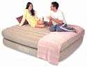 INTEX 66703 (66703E) COMFORT-REST RISING COMFORT RAISED QUEEN AIR MATTRESS AIRBED BED W/ BUILT-IN AC AIR-PUMP & WIRED REMOTE CONTROL