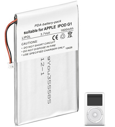 Goobay 76118 Ersatzakku f&uuml;r Apple iPod 1G/2G (1600mAh) Preisvergleich