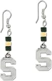 Michigan State Spartans Wood Bead Earrings