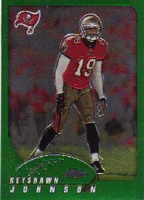 2002 Topps Chrome 51 Keyshawn Johnson Tampa Bay Buccaneers (Football Cards)