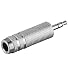 Produkt-Bild: Adapter in Metall 3.5mm stereo Stecker auf 6.35mm stereo Kupplung