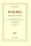 Psaumes : Traductions 1918-1953