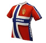 World Jerseys Men's Norway Cycling Jersey, Norway, Large