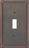 Blank Wall Plates: Jackson-Deerfield Mfg. 3001AZ Antique Bronze Wall Plate