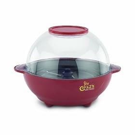 Back to Basics PC17583 Stir Crazy 6-Quart Electric Popcorn Popper, Red