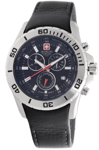 Swiss Military Hanowa Men's 06-4148-04-007 Marine Officer Chronograph Black Dial Watch