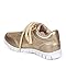 Nature Breeze CF81 Women Glitter Mesh Lace Up Lightweight Fashion Sneaker - Gold