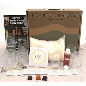 Soy Candle Making Kit: Learn how easy and fun it is to make soy container candles.
