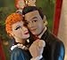 Hallmark I LOVE LUCY Ornament - Lucy is Enceinte - Traditional Red Glass Porcelain Hanging Ornament - Valentine's Day