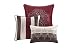 Madison Park Donovan Queen Size Bed Comforter Set Bed In A Bag - Taupe, Burgundy , Jacquard Pattern â€“ 7 Pieces Bedding Sets â€“ Ultra Soft Microfiber Bedroom Comforters