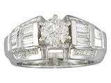 EGL Certified 1.43ct Diamond Engagement Ring 14kt White Gold