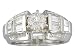 EGL Certified 1.43ct Diamond Engagement Ring 14kt White Gold