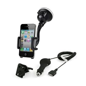 MCA - iPhone Car Bundle - Support pare-brise et chargeur pour iPhone / iPod touch