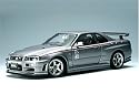 Diecast Model Nissan Skyline GTR R34 Nismo S-Tune in Silver-Grey (1:18 scale)