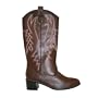 Cowboy-100 Boot, Brown Pu, Size Large(12/13)