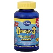 NatureSmart Vitamin Gummies, Omega-3 + Vitamin D3, Disney, Fish, 120 ct.