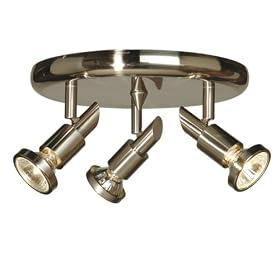 Shuttle - 3 Light Track Spot Mini Pendant Lighting Fixture - Brushed Nickel - B4695
