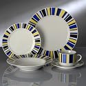 Oneida Dinnerware Hampton Stripe 53 Piece Service for 8