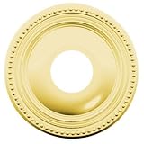 Baldwin R008050FD Satin Brass and Black Estate-Couture Pair of Estate Rosettes for Dummy Functions