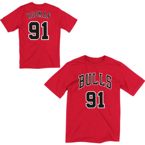 Adidas Chicago Bulls Dennis Rodman Name & Number T-Shirt Extra Large