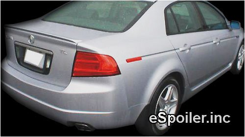 04-08 Acura TL Painted OEM Factory Style Spoiler - (Color Code: B92P - NIGHTHAWK BLACK)