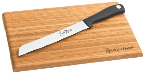 Emerilware by Wuesthof 8-Inch Bread Knife and Bamboo Cutting Board Set