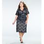 Plus Size Tallulah Lace Dress in Navy Lace / Nude Lining - Final Sale Price