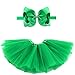 BGFKS 5 Layered Toddlers Tulle Tutu Skirt for Girls with Headband for Baby Girl 0 to 36 Months (Green, M,6-24 Months)