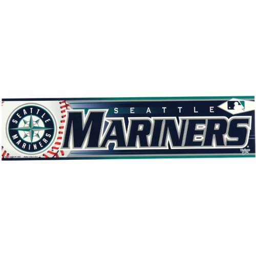 Seattle Mariners - Logo & Name Bumper Sticker MLB Pro Baseball