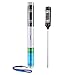 Tasbel Digital Thermometer Instant Read Cooking Thermometer Stainless Meat Thermometer with Long Probe for Food, Meat, Grill, BBQ, Milk, and Bath Water