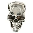 Solid Sterling Silver Skull - Pendant Necklace