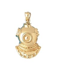 CleverEves 14K Gold Pendant Diving Helmet 5.3 - Gram(s)