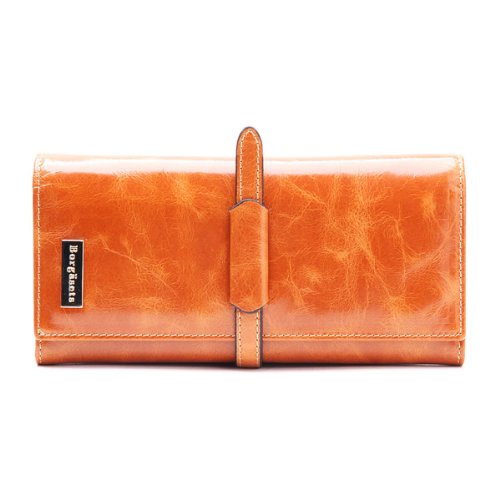 Borgasets Women's Genuine Leather Standard Wallet