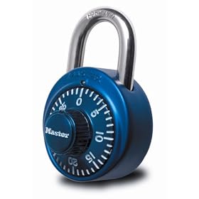 Master Lock 4680DBLK TSA-Accepted Set-Your-Own Combination Lock, Black