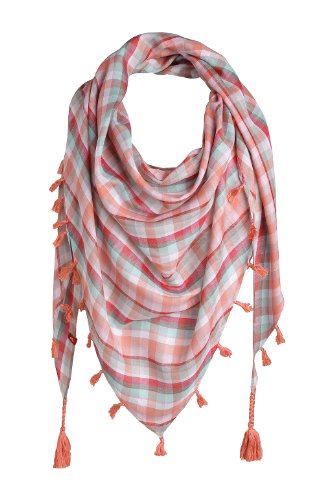 edc by ESPRIT Damen Schal, D48242, Gr. one size, Rot (Red Colorway 699) Preisvergleich