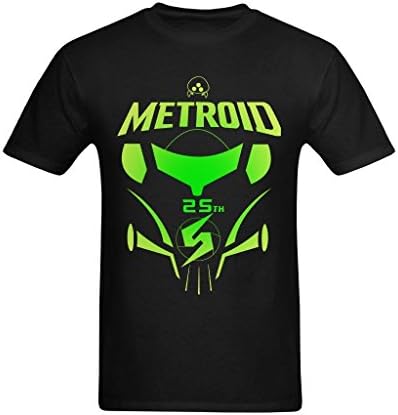 Zoey De Men's Green Metroid 25th Anniversary Logo Art Design T-Shirt