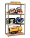 TENNSCO Z-LINE DOUBLE-RIVET SHELVING - HEAVY DUTY UNITS - 3 SHELVES, 2 OPENINGS - WIT...