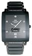 Oniss Men's Caprice II Diamond Accented Black Ceramic Watch on604-mgm-blk